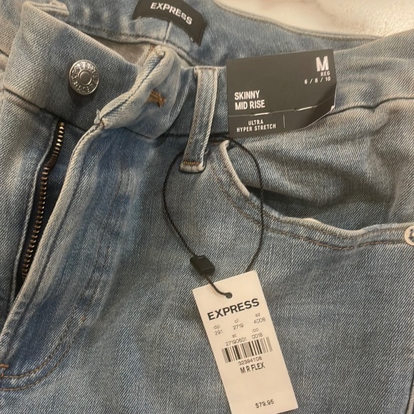 Express skinny mid rise hyperstretch jeans - Picture 2 of 3
